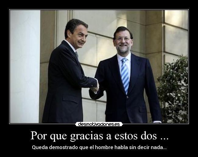 carteles zapatero rajoy desmotivaciones