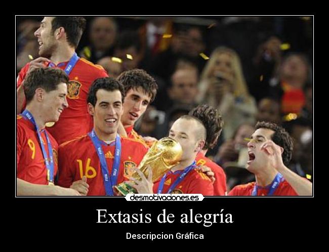 Extasis de alegría -