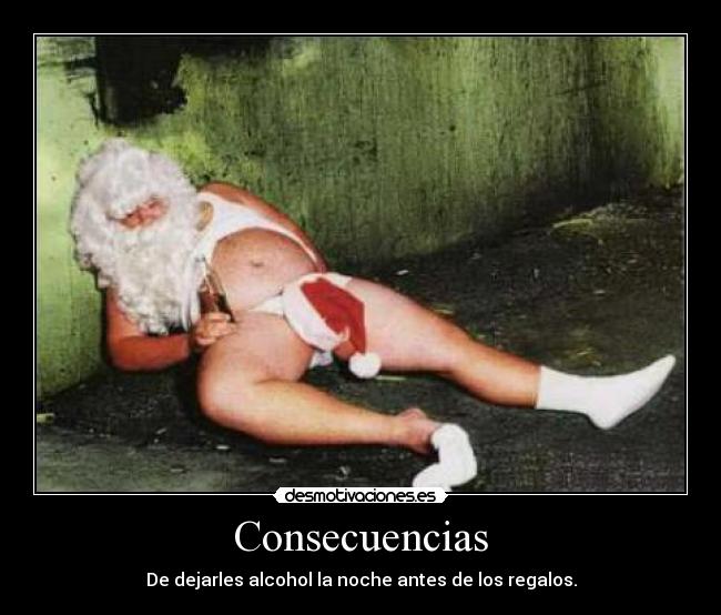 carteles papa noel desmotivaciones