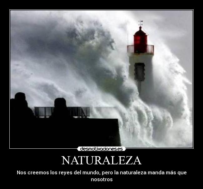 NATURALEZA - Nos creemos los reyes del mundo, pero la naturaleza manda más que nosotros