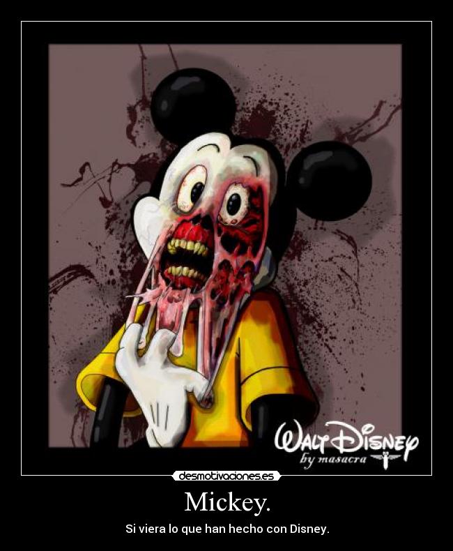 carteles disney mickey desmotivaciones