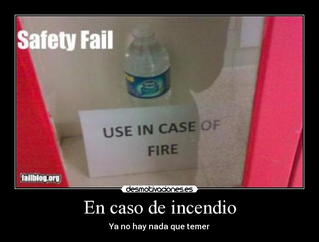 En caso de incendio - 