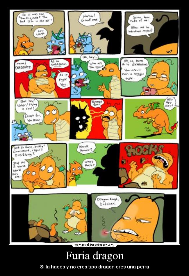 Furia dragon - Si la haces y no eres tipo dragon eres una perra