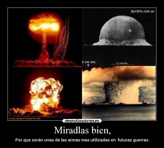 Miradlas bien, - Por que serán unas de las armas mas utilizadas en futuras guerras.