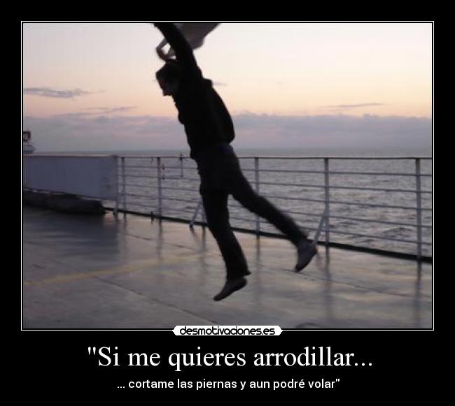 Si me quieres arrodillar... - 