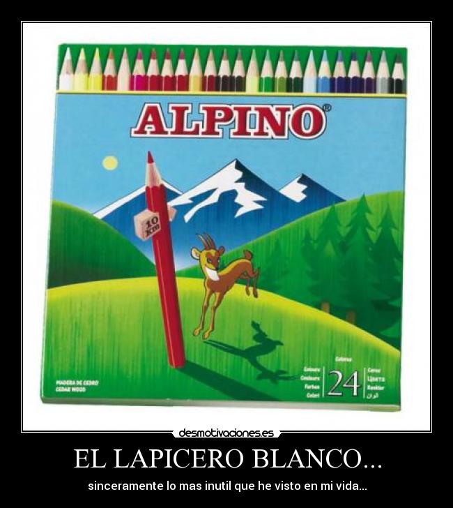 EL LAPICERO BLANCO... - sinceramente lo mas inutil que he visto en mi vida...