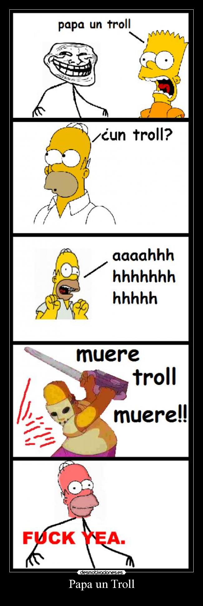 carteles los simpsonstroll desmotivaciones