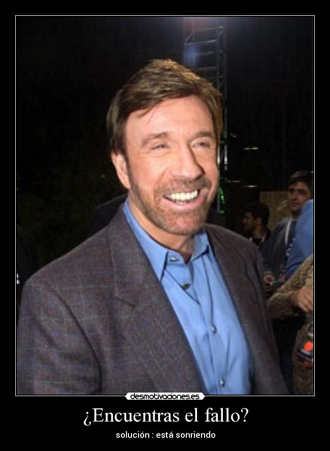 ¿Encuentras el fallo? -