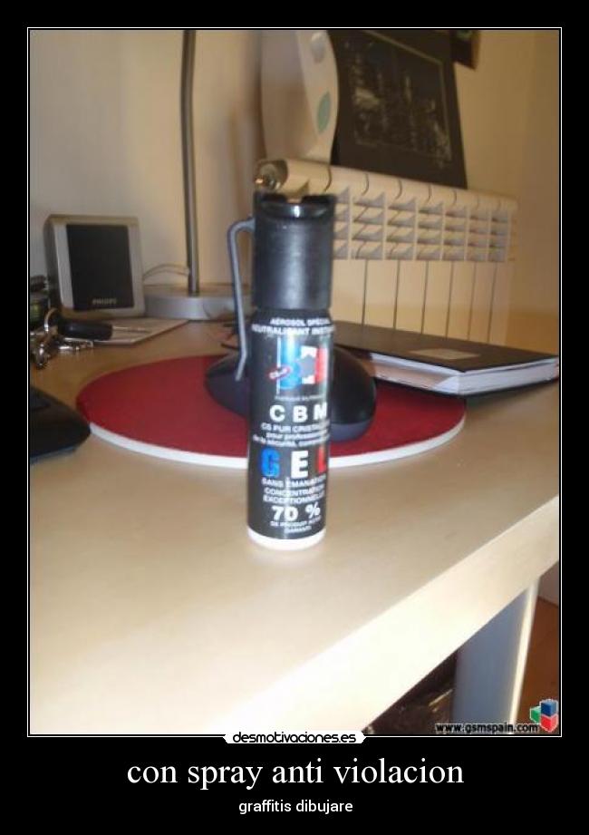 con spray anti violacion - 