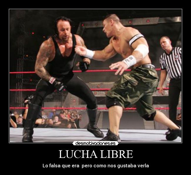 LUCHA LIBRE - Lo falsa que era  pero como nos gustaba verla