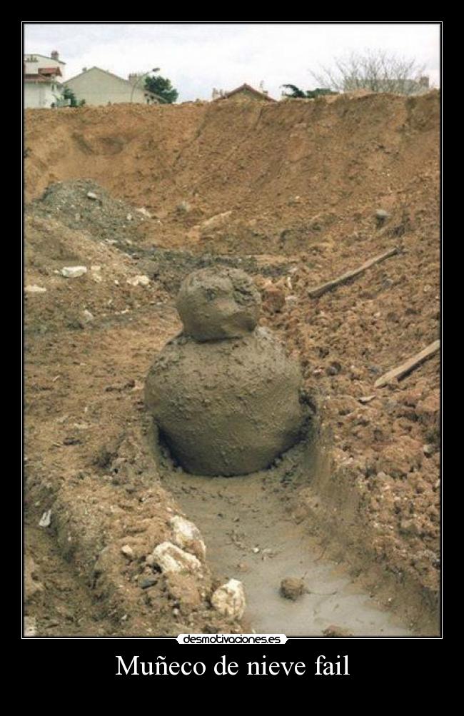 Muñeco de nieve fail -