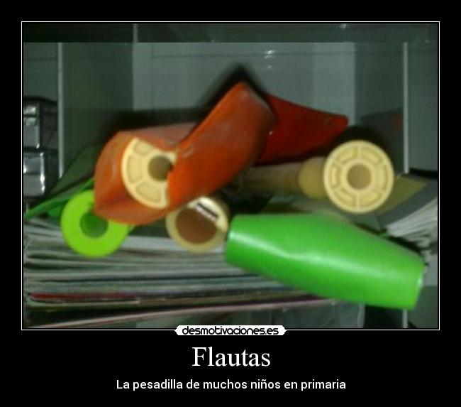 Flautas - La pesadilla de muchos niños en primaria