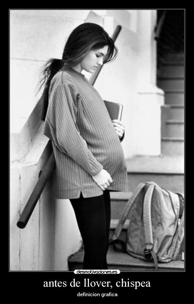 antes de llover, chispea - definicion grafica