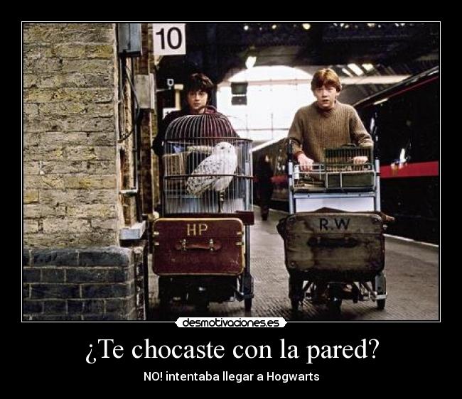 ¿Te chocaste con la pared? -