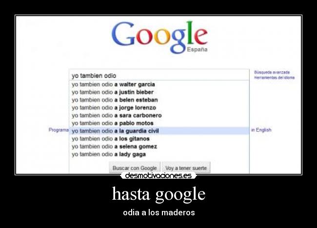 hasta google -
