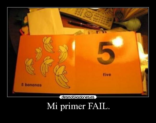Mi primer FAIL. -