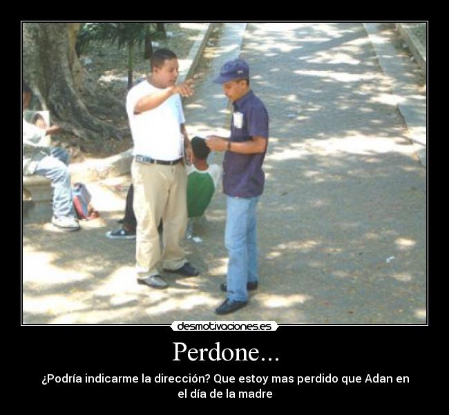 carteles adan eva persona preguntando direccion mapa desmotivaciones desmotivaciones