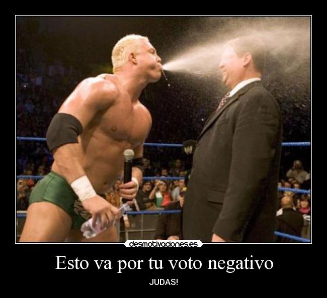 Esto va por tu voto negativo - JUDAS!