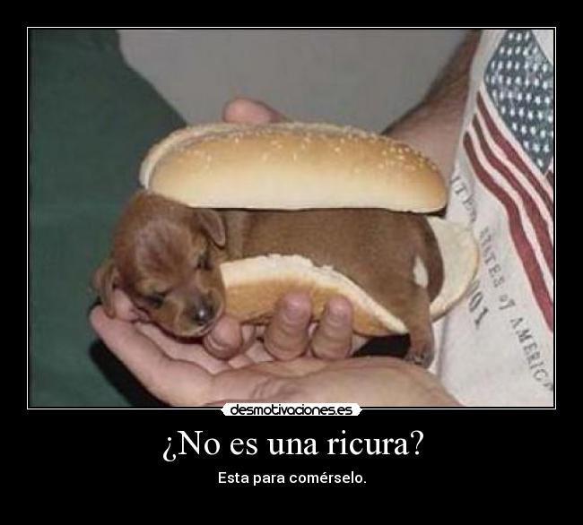 ¿No es una ricura? -