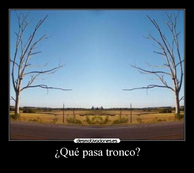 ¿Qué pasa tronco? - 