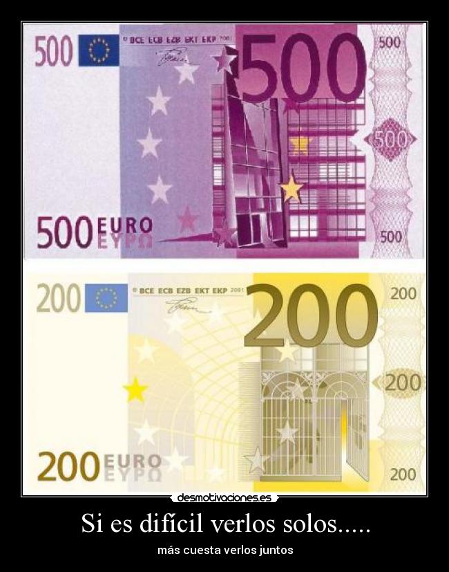 Si es difícil verlos solos..... -