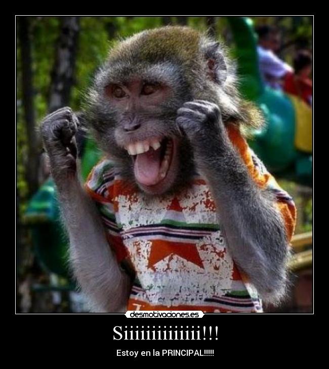 Siiiiiiiiiiiiii!!! - Estoy en la PRINCIPAL!!!!!