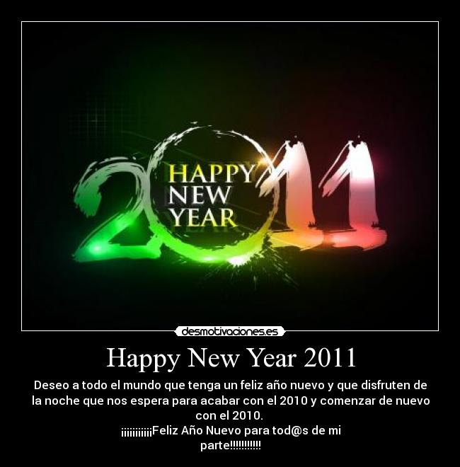 Happy New Year 2011 - 