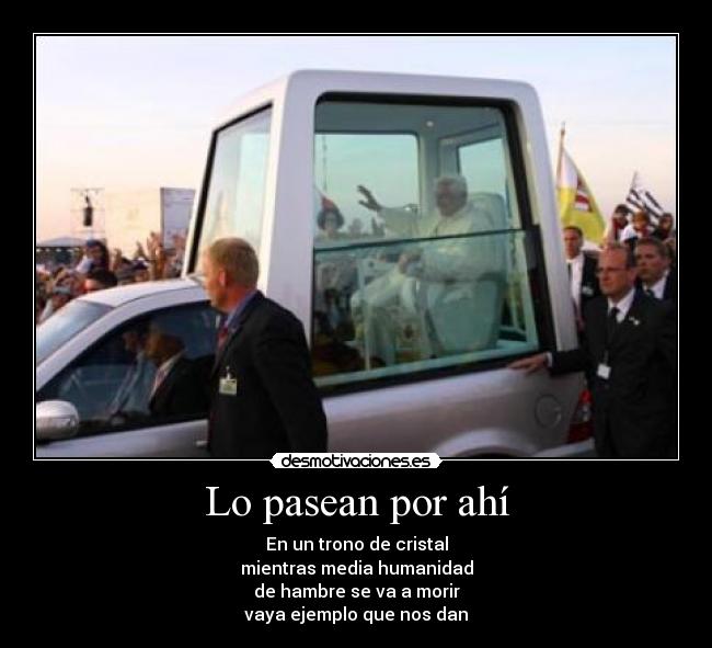 Lo pasean por ahí -