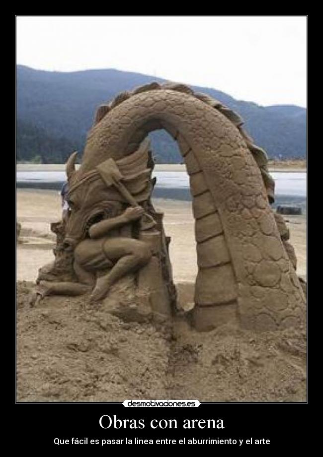 Obras con arena - 