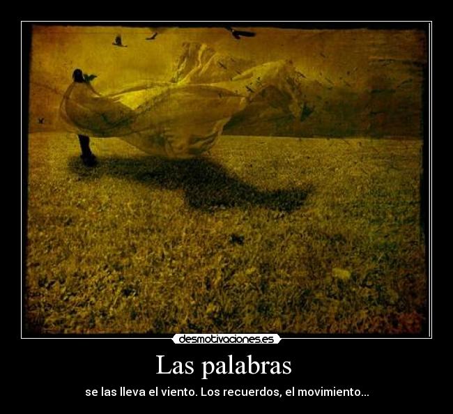 Las palabras  - 