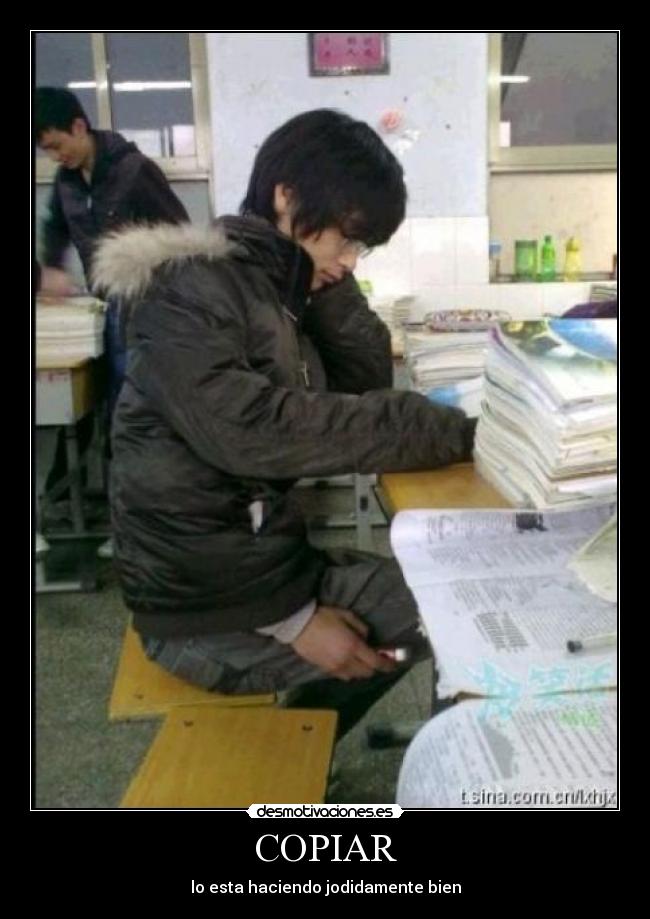 COPIAR - lo esta haciendo jodidamente bien