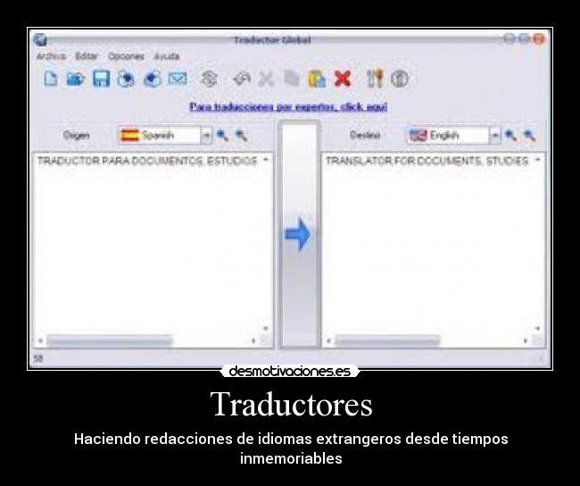 Traductores - Haciendo redacciones de idiomas extrangeros desde tiempos inmemoriables
