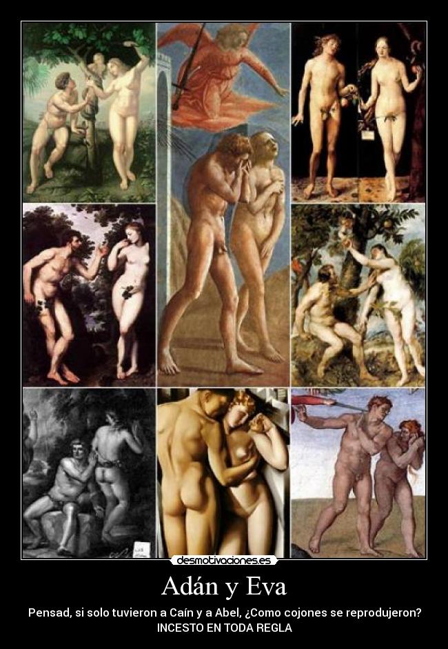 carteles adan eva durero desmotivaciones