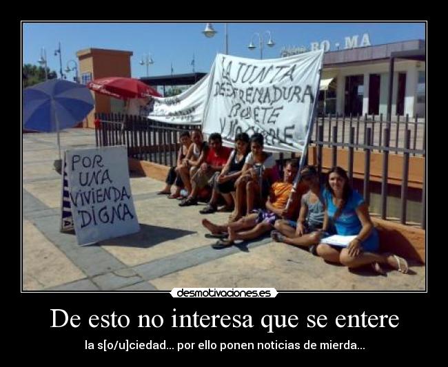 De esto no interesa que se entere -