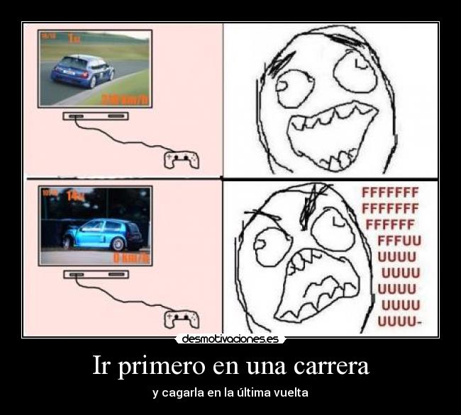 carteles fuuuuuuuuu carrera play desmotivaciones