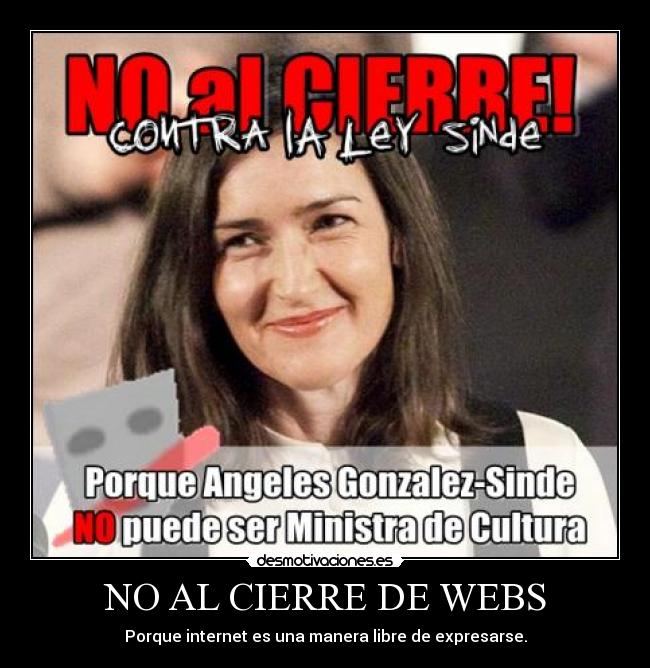 NO AL CIERRE DE WEBS -