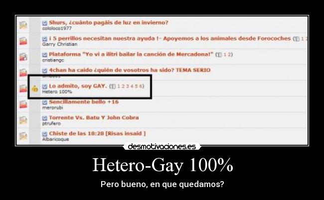 carteles gay hetero forocoches roto2 4chan desmotivaciones