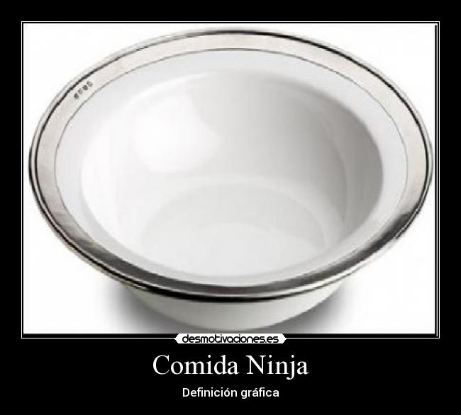 Comida Ninja - Definición gráfica