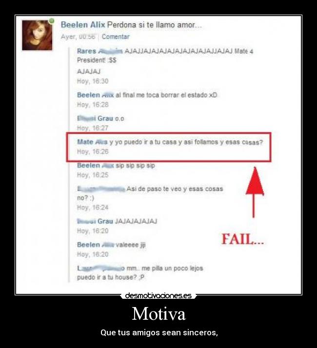 Motiva - Que tus amigos sean sinceros,