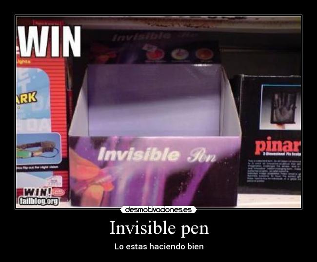 Invisible pen -