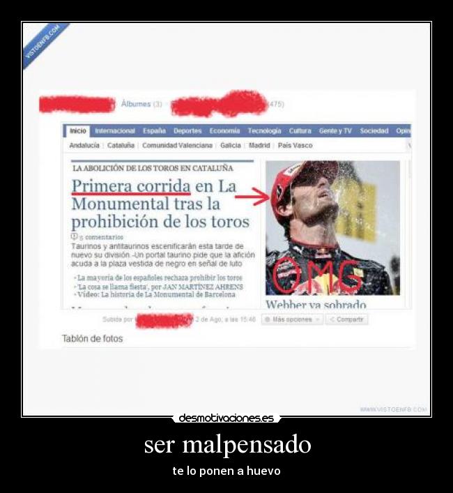 ser malpensado - te lo ponen a huevo