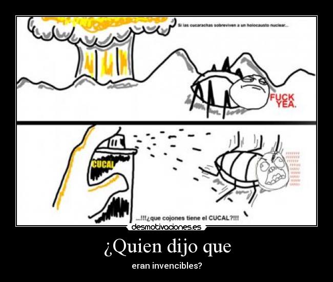 carteles cucarachas desmotivaciones