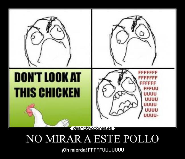 NO MIRAR A ESTE POLLO -