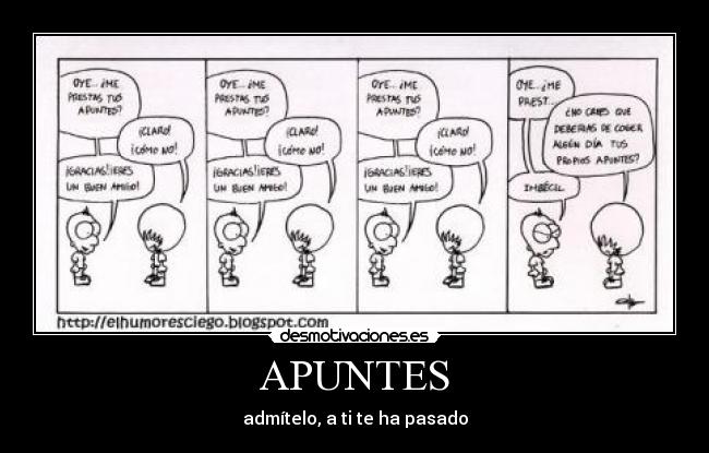 APUNTES - admítelo, a ti te ha pasado