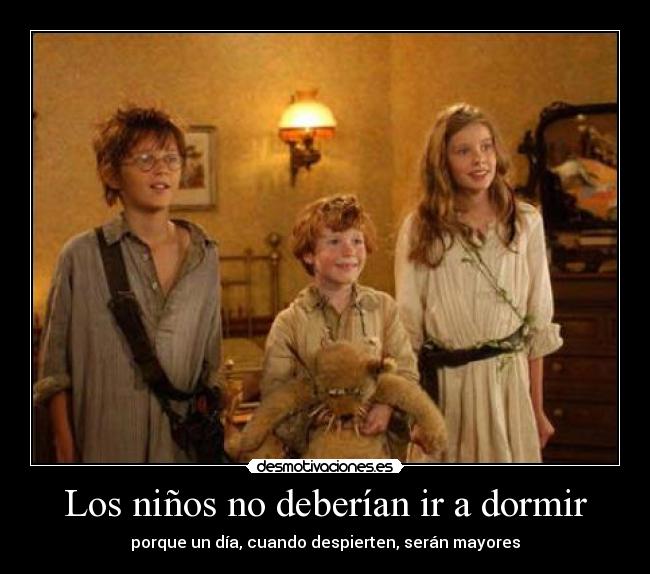 Los niños no deberían ir a dormir -