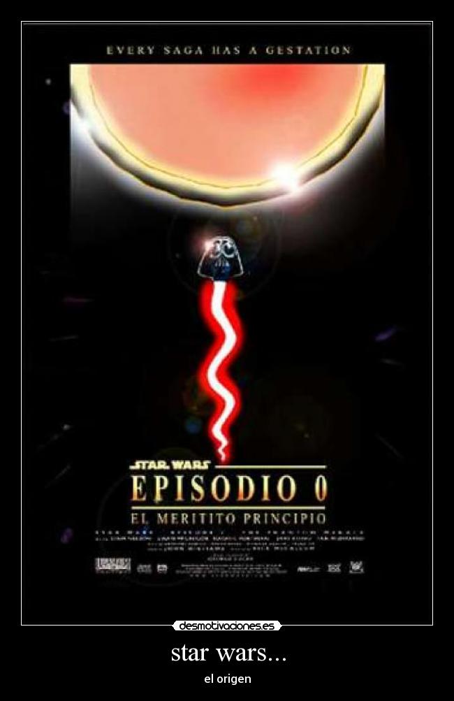 star wars... - el origen