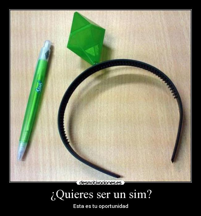 ¿Quieres ser un sim? - Esta es tu oportunidad