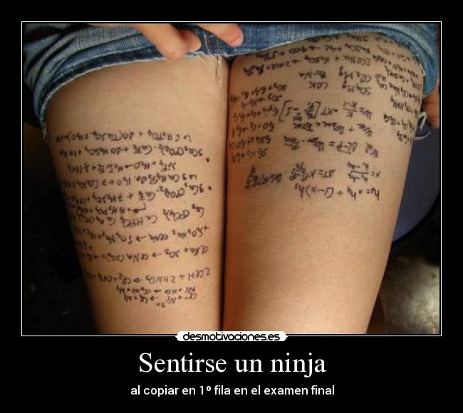 Sentirse un ninja - 