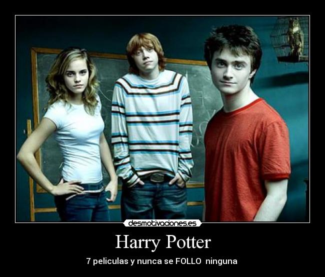 Harry Potter - 7 peliculas y nunca se FOLLO  ninguna 