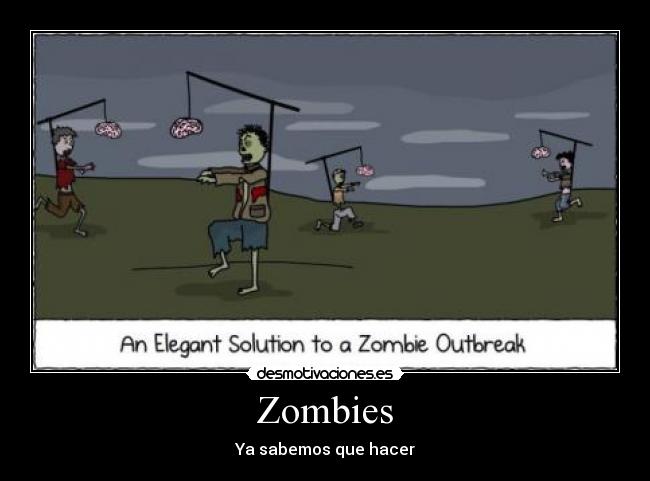 carteles zombies desmotivaciones